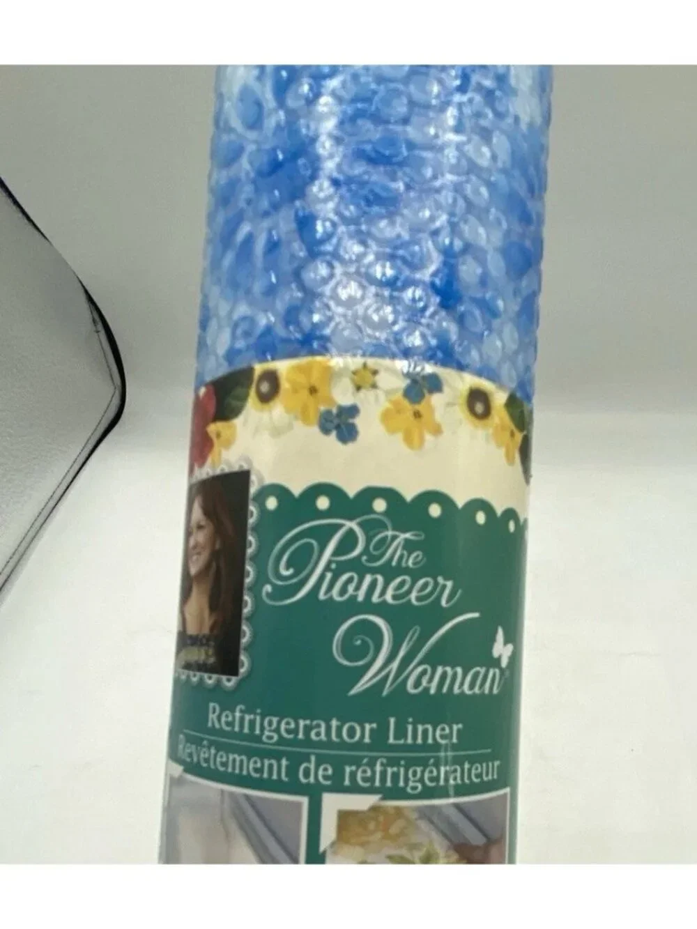 Pioneer Woman Refrigerator Shelf Liner Blue Floral Burst Pattern 15 In x 6 Ft